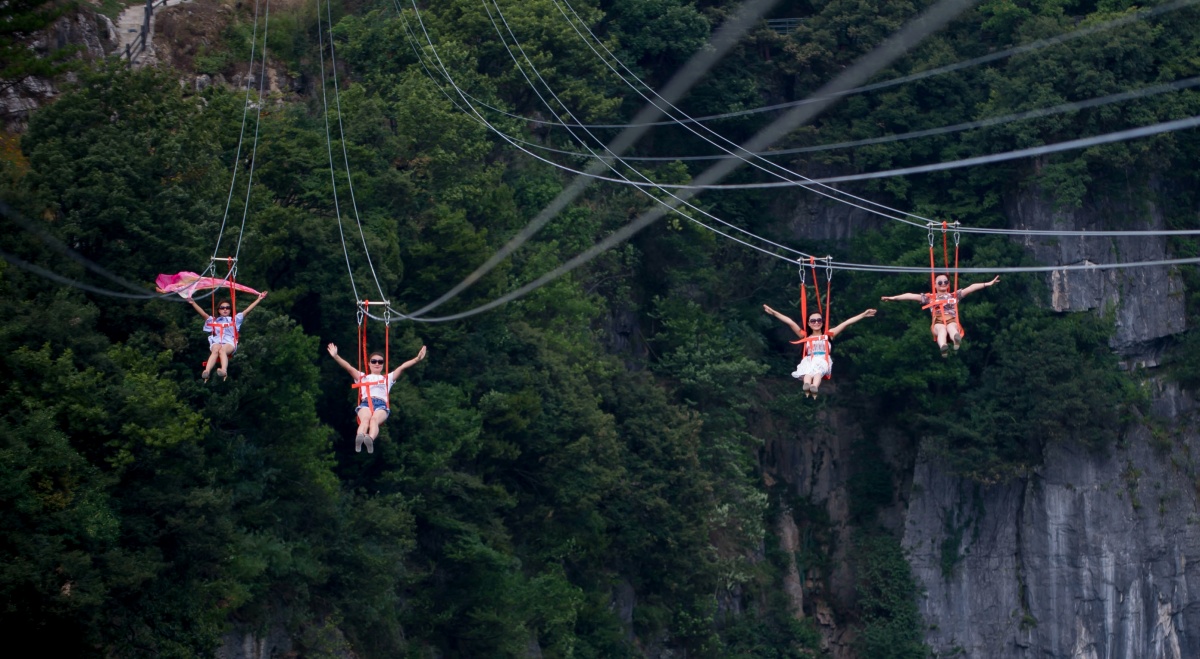 夏季高空滑索挑战,飞跃山谷的极速体验的简单介绍 夏季高空滑索挑战,飞跃山谷的极速体验的简单介绍